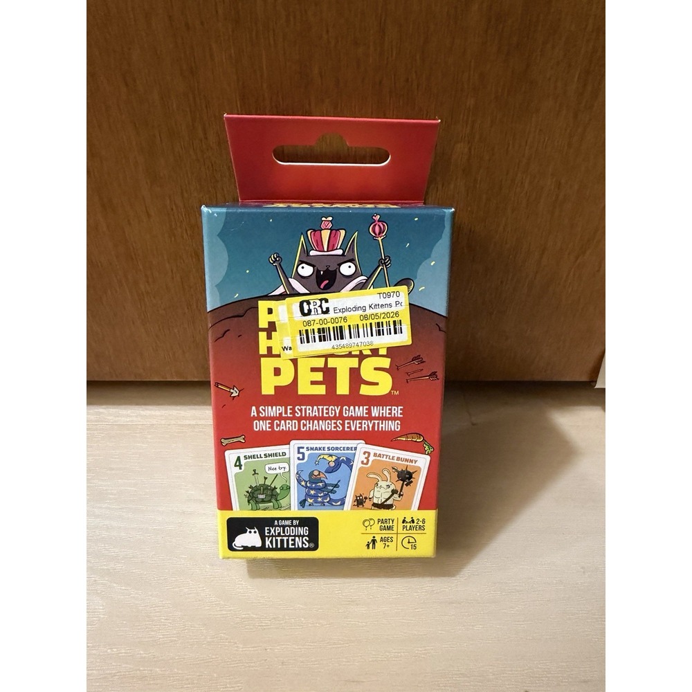 Exploding Kittens Power Hungry Pets Board Game Family Party Card Game NEW